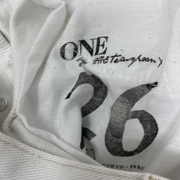 One Teaspoon White Distressed Skirt 26 - Picture 8 of 11